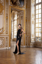 Load image into Gallery viewer, Couture : Liquid Drape Dress - Noir Marron