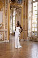 Load image into Gallery viewer, Couture : Pleated Drape Dress - Blanche