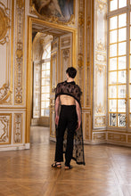 Load image into Gallery viewer, Couture : Embroidered Shield Cape and Trousers - Noir