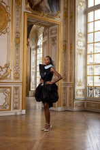 Load image into Gallery viewer, Couture : Sculptured Drape Dress - Noir Ciel