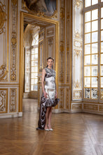 Load image into Gallery viewer, Couture : Sculptured Drape Dress - Sterling