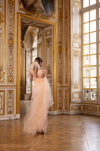 Couture : Tulle Dress and Trousers - Pêche
