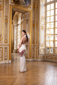 Couture : Fluid Sculptured Column Dress - Blanche Rouge