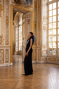 Couture : Drape Dress - Noir Azura