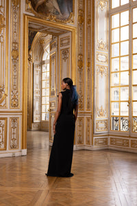Couture : Drape Dress - Noir Azura