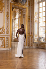 Load image into Gallery viewer, Couture : Pleated Drape Dress - Blanche