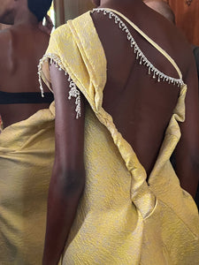 Couture : Sculptured Aria Drape Dress - Futura