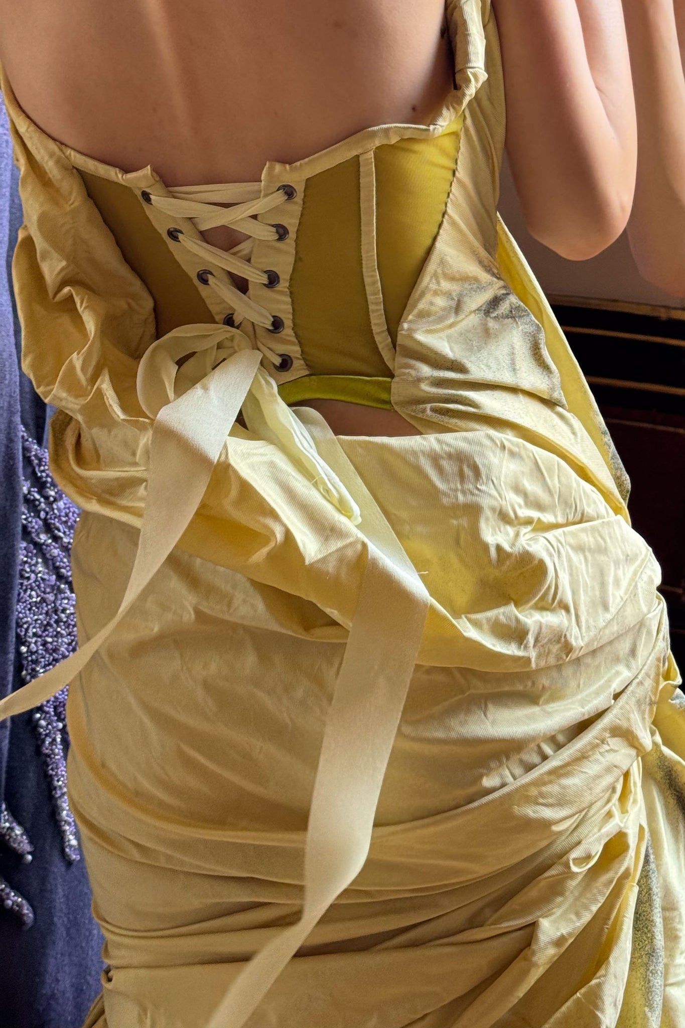 Couture : Sculptured Fade Dress - Citron du Sud PEET DULLAERT Couture : Sculptured Fade Dress - Citron du Sud PEET DULLAERT