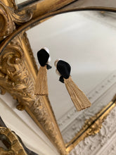 Load image into Gallery viewer, Tassa Earrings - Black/Gold