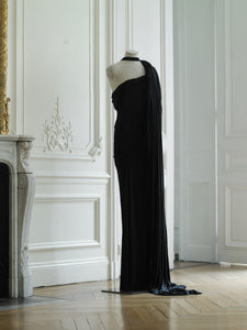 Couture : Fluid Oya Wave Dress - Black