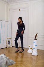 Load image into Gallery viewer, Deux-Pièces Tailored Suit  - Greige/Bordeaux