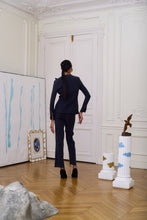 Load image into Gallery viewer, Deux-Pièces Tailored Suit  - Greige/Bordeaux