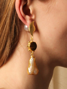 Sunna Earring - Gold / Tiger - Pair