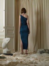 Load image into Gallery viewer, Techno-pleat Dress/Skirt - Deep Ocean