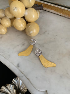 Bari Earrings - Gold/White Gold