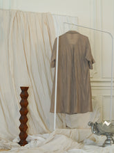 Load image into Gallery viewer, Fluid Shirt Dress - Sand