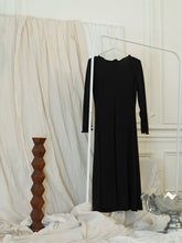 Load image into Gallery viewer, Rib-Knit Dress - Black