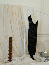 Load image into Gallery viewer, Handmade Lace Knit Dress - Black