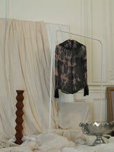 Load image into Gallery viewer, Tie-Dye Silk Shirt - Pink/Anthracite