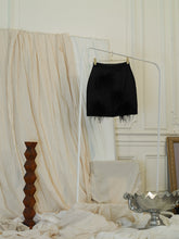 Load image into Gallery viewer, Organza Feather Skirt  - Black