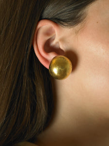 Artisanal Dova Earrings - 24K Gold/Ocean