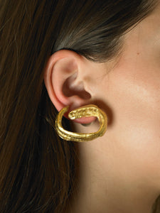 Artisanal Voya Earrings - 24K Gold