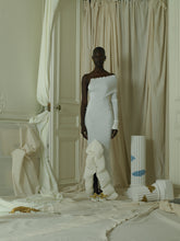 Load image into Gallery viewer, Techno-pleat Cloud Dress - Ivory Mist