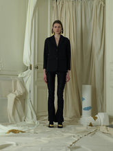 Load image into Gallery viewer, Crushed Elongated Trousers - Black