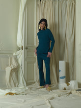Load image into Gallery viewer, (Set) Rib-Knit Zen Sweater + Trousers - Prussian