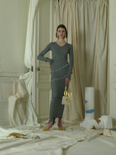 Load image into Gallery viewer, Zen-line Dress-Top - Greige