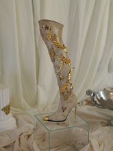 Load image into Gallery viewer, Couture : Josa Collage Heeled Boots - Sand/Gold