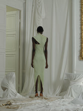 Load image into Gallery viewer, Asymmetrical Techno-pleat Dress - Mint