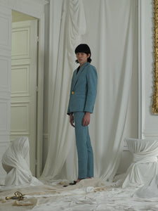 Couture : Tailored Linen Set - Ocean