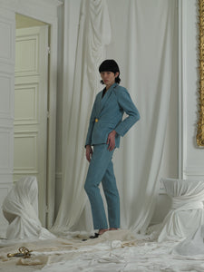 Couture : Tailored Linen Set - Ocean