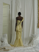 Load image into Gallery viewer, Couture : Sculptured Sunna Drape Dress - Citron du Sud
