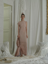 Load image into Gallery viewer, Sculptured Techno-pleat Dress - Sand