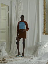 Load image into Gallery viewer, Corduroy Stretch Mini Skirt - Mattone