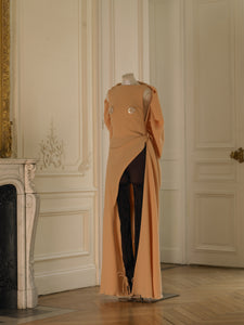 Couture : Sculptured Watteau Cape Dress Set - Primevère