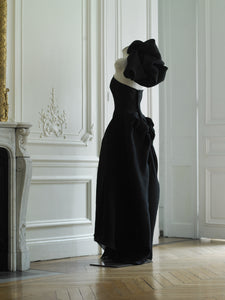 Couture : Sculptured Galea Drape Dress - Black