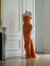 Load image into Gallery viewer, Couture : Sculptured Cana Drape Dress - Lavos