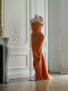 Couture : Sculptured Cana Drape Dress - Lavos