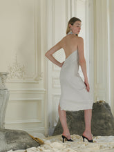 Load image into Gallery viewer, &quot;La Nuisette&quot; Techno-pleat Slip Dress - Sable