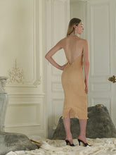 Load image into Gallery viewer, &quot;La Nuisette&quot; Techno-pleat Slip Dress - Soleil