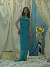 Load image into Gallery viewer, Couture : shaped Wave dress - Ocean