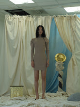 Load image into Gallery viewer, Sculptured Rib-Knit Dress - Sand