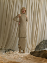 Load image into Gallery viewer, Rib-knit Skirt - Sand