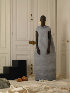 Couture : Techno-pleat Cone Dress - Grey