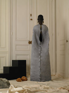 Couture : Techno-pleat Cone Dress - Grey