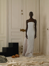 Load image into Gallery viewer, Couture : Sculptured Techno-pleat Dress - Cream