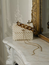 Load image into Gallery viewer, Artisanal Lakari Pearl Clutch - Pearl/Gold